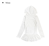 Woohoo Frill Layered Hood One Piece