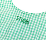 1993 Nylon Applique Check Tote Bag