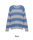 Rical Stripe Mesh Knit