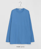 Miroki Basic Plain Slit Over Long Sleeve Tee