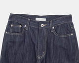 Jakan Flower Roll-up Wide Denim Pants