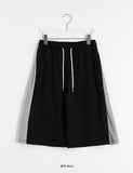 Ganz Color Matching Banding Bermuda Pants
