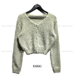 [U-BASIC] And V-neck Angora cardigan
