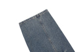 Soil Washing Cross Denim Pants