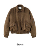 Rica Suede Quilted Flight Jumper