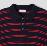 Iru Boucle Stripe Collar Knit