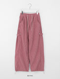 [unisex] Wills Side Snap Ribbed String Pants