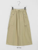 Nino banding cargo long skirt
