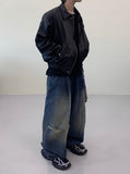 Lang Balloon Antique Amekaji Denim Pants