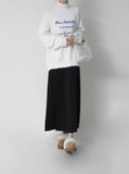 Lauren Lettering Embroidery Knit
