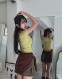 [U-BASIC] Our Cap Sleeve Crop Short Sleeve