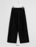 [BAONHAUS] Degins Line Color Matching Track Banding Wide Pants