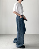 Wir Side Pintuck Wide Denim