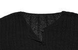 Luko Cable V Crop Cardigan