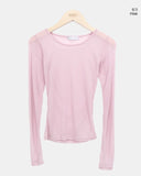Maden See-Through Layered Long Sleeve T-Shirt