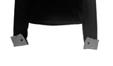 Rosin Color Matching Collar Button Slim Long Sleeve T-shirt
