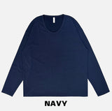 Lawson Silket Overfit U-Neck Long Sleeve