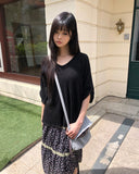 Mi Kim Roll-Up Three Quarter T-Shirt
