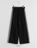 Comim Lace Track Wide Pants