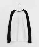 [unisex] Tohenki Raglan Color Matching Print Over Long Sleeve Tee