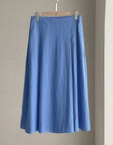 Decoline Puff Collar Short Zip-Up Jacket Banding Flare Skirt Set