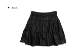 Kur Suede Tiered Mini Skirt