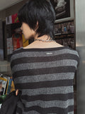 [LAN ARCHIVE] Lettering Stripe Knit