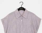 Sonnel Check Roll-Up Short Sleeve Shirt