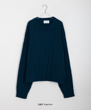 [unisex] Yushi Color Cable Over Knit