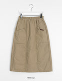 Comoe Banding Padded Long Skirt