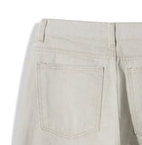 Rib Soft Wide Cotton Pants