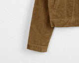 [MADE] Colte Slim Pocket Collar Cropped Corduroy Zip-Up Jacket
