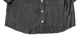 Coser Tencel Western Short Sleeve Denim Shirt