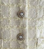 Seibo Round Check Tweed Short Jacket
