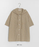 [unisex] Vults Vintage Over Check Hood Shirt