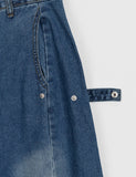 Myaho side snap balloon denim pants