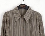 [MADE] Dough Vintage Stripe Lace Slim Shirt