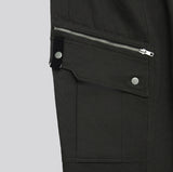 Jade Zipper Pocket Cargo Pants