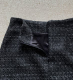Geor Pearl Tweed H-Line Mini Skirt