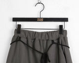 Leto Strap Belt Cut Banding Pile Long Skirt