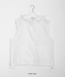 [unisex] Maoki Nylon String Over Hood Vest