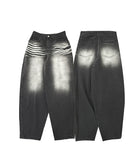Slide Balloon Denim Pants
