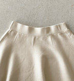 Roku flared knit mini skirt