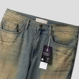 Summer Cool Oil Washed Flare Denim Pants