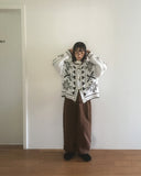 [Brushed Lining] Chels Frill Tiered Layered Jogger Training Pants