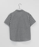 Mameli Check Crop Short Sleeve Shirt