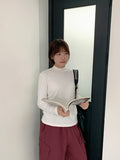 [BASIC_BAON] Cotton Basic Half Polar Long Sleeve Tee_A07