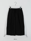 [unisex] Kenne Banding String Color Matching Folding Bermuda Nylon Pants