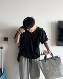 Jun Inner U-Neck Washing Short Sleeve Tee