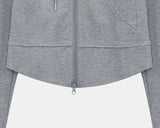Doming High-Neck Hood Zip-Up